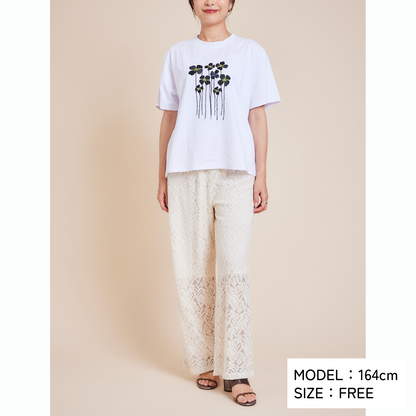 Flower Tee and Vest Set