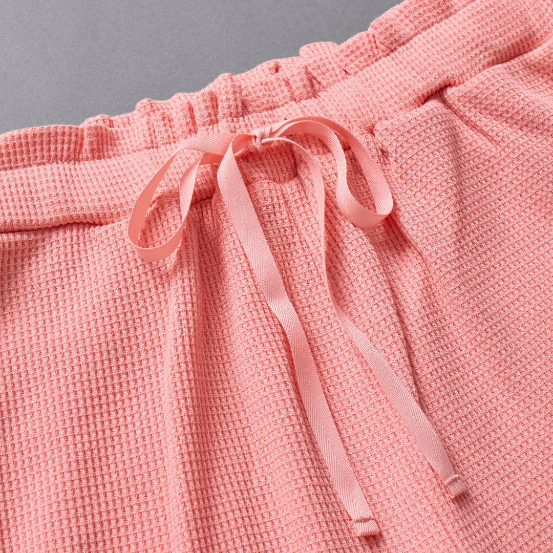 Layered Frill Waffle Pants