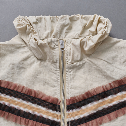 Frill Line Zip Tops