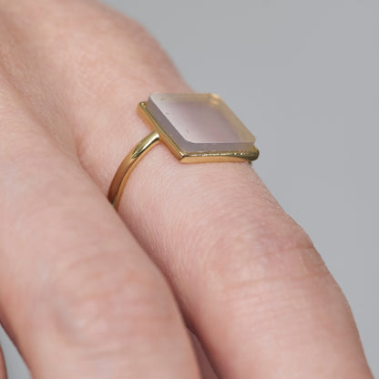 Natural Stone Square Ring