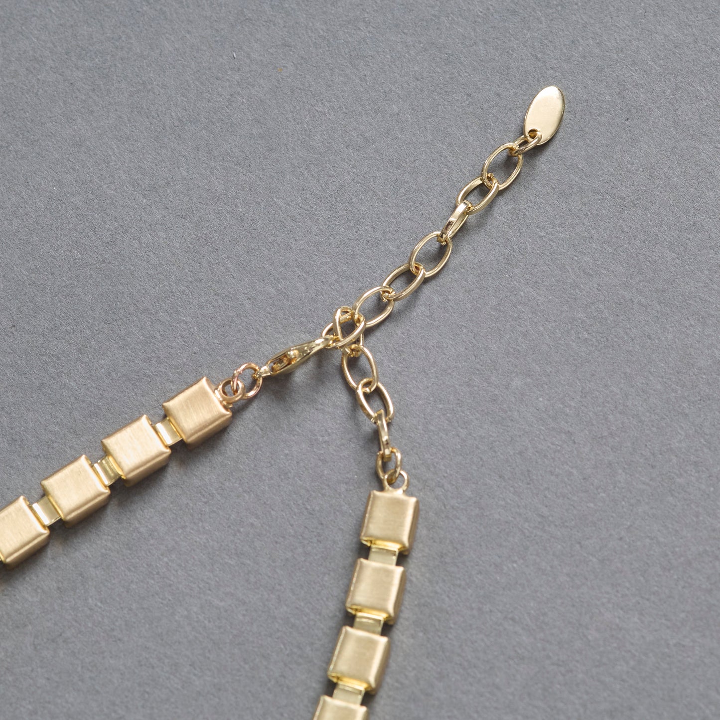 Mixed Charm Tile Necklace
