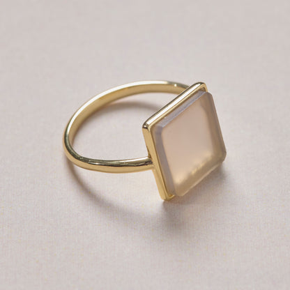 Natural Stone Square Ring