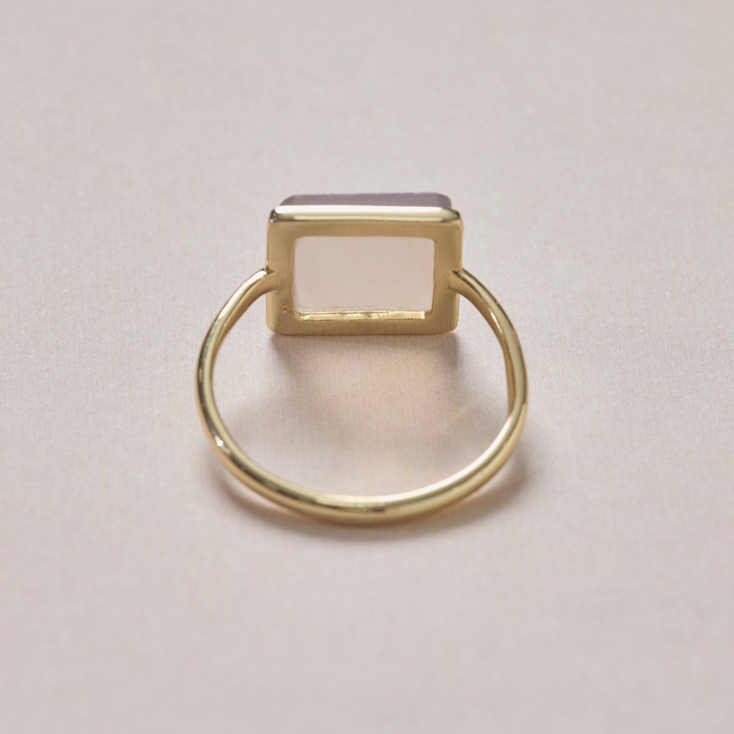Natural Stone Square Ring