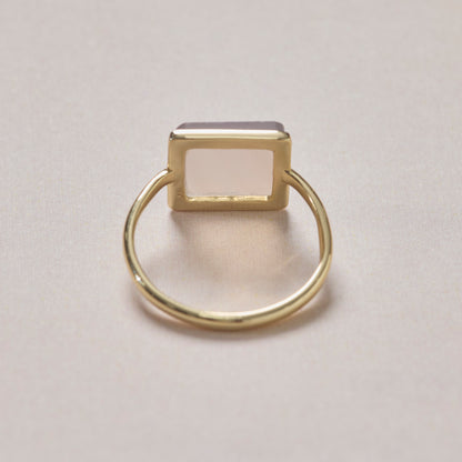 Natural Stone Square Ring