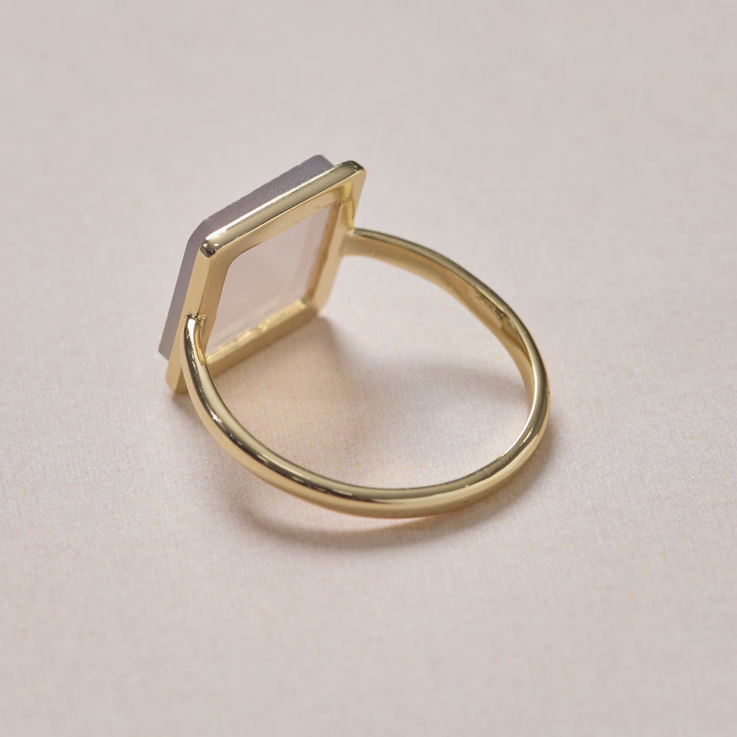 Natural Stone Square Ring