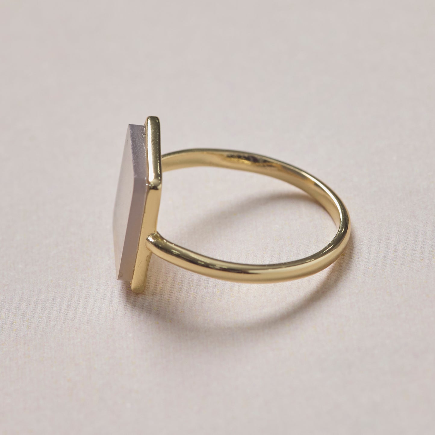 Natural Stone Square Ring