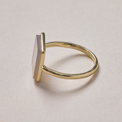 Natural Stone Square Ring
