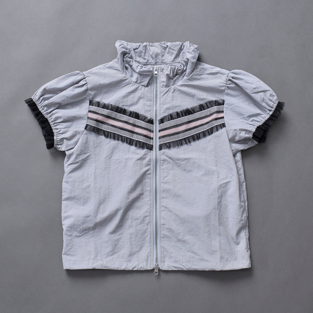 Frill Line Zip Tops