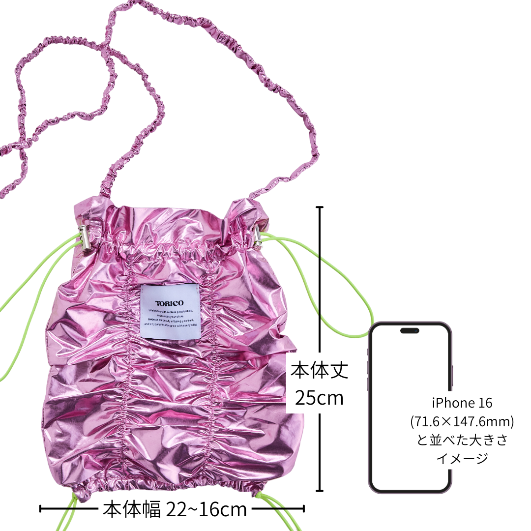 Shirring Mini Shoulder Bag