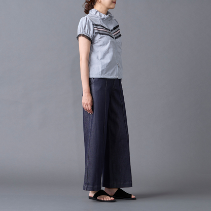 Frill Line Zip Tops
