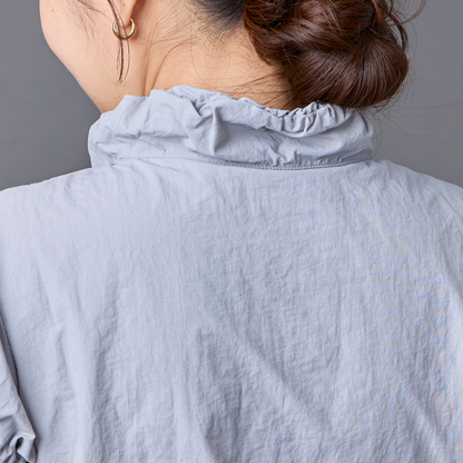 Frill Line Zip Tops