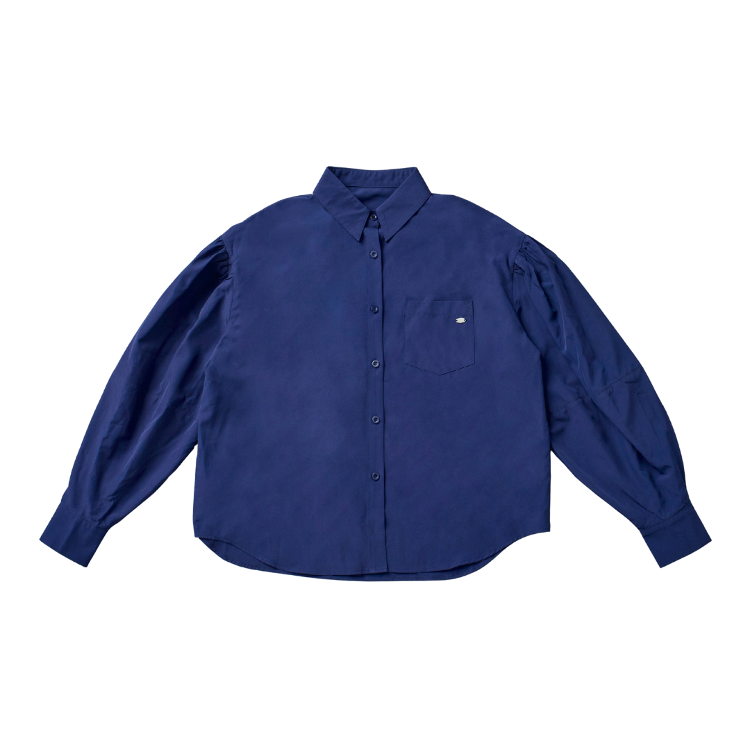 Vivid Color Volume Sleeve Shirt