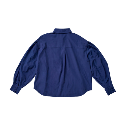 Vivid Color Volume Sleeve Shirt