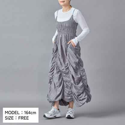 Gather Design Long Dress