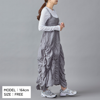 Gather Design Long Dress