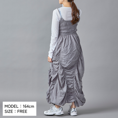 Gather Design Long Dress