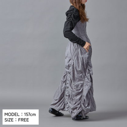 Gather Design Long Dress