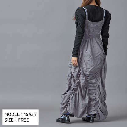 Gather Design Long Dress