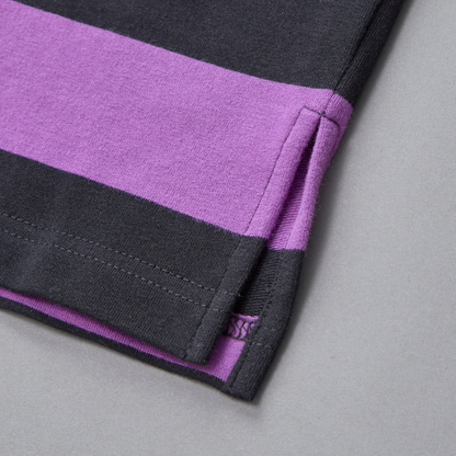 Stripe Rugby Collar Tshirt