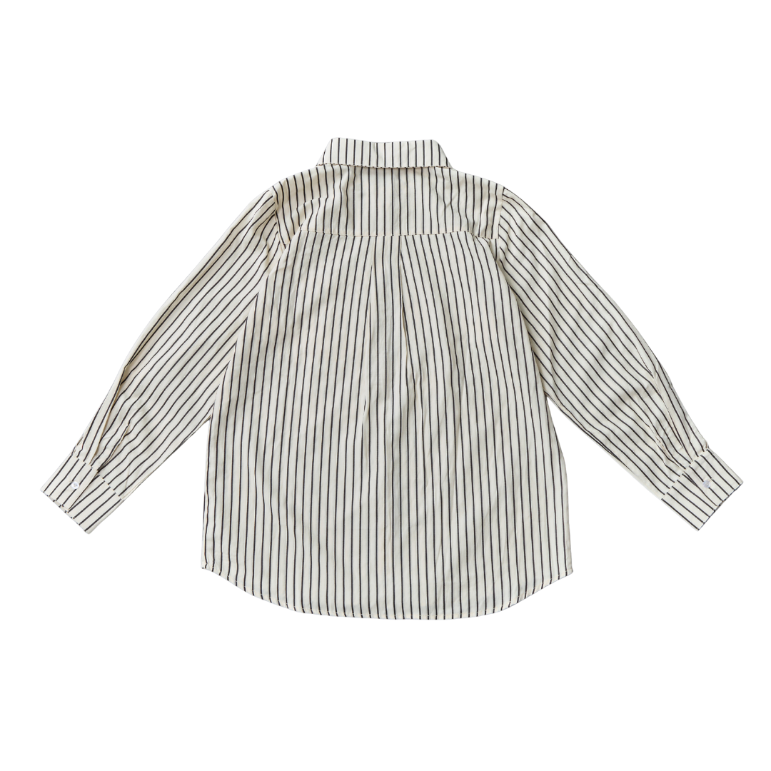 Front Frill Stripe Blouse