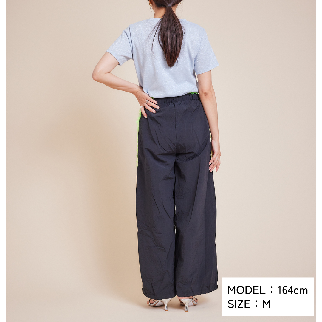 Side Tulle Line Pants – toricowear Side Tulle Line Pants – toricowear