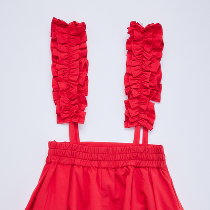 Frilled Suspender Skirt