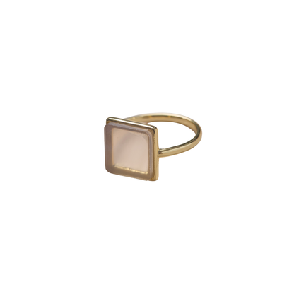 Natural Stone Square Ring