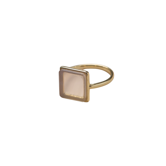 Natural Stone Square Ring