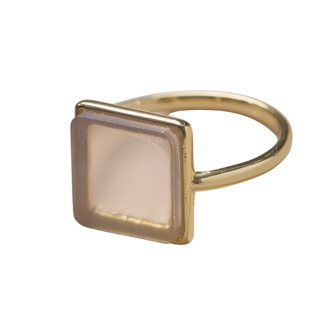 Natural Stone Square Ring