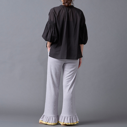 Layered Frill Waffle Pants