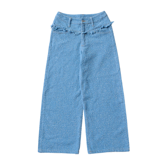 Fringe Denim Pants Nep