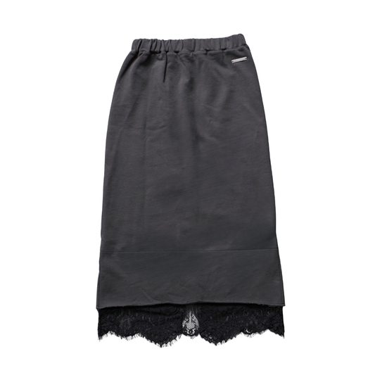 Washed Sweat Frill Skirt