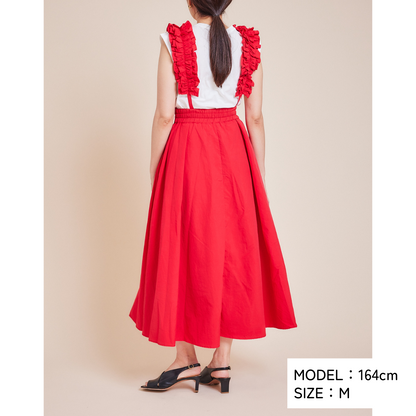 Frilled Suspender Skirt
