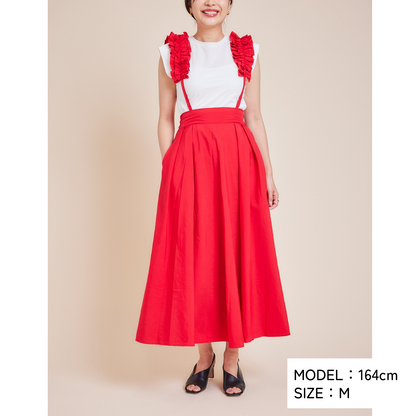Frilled Suspender Skirt