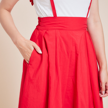 Frilled Suspender Skirt