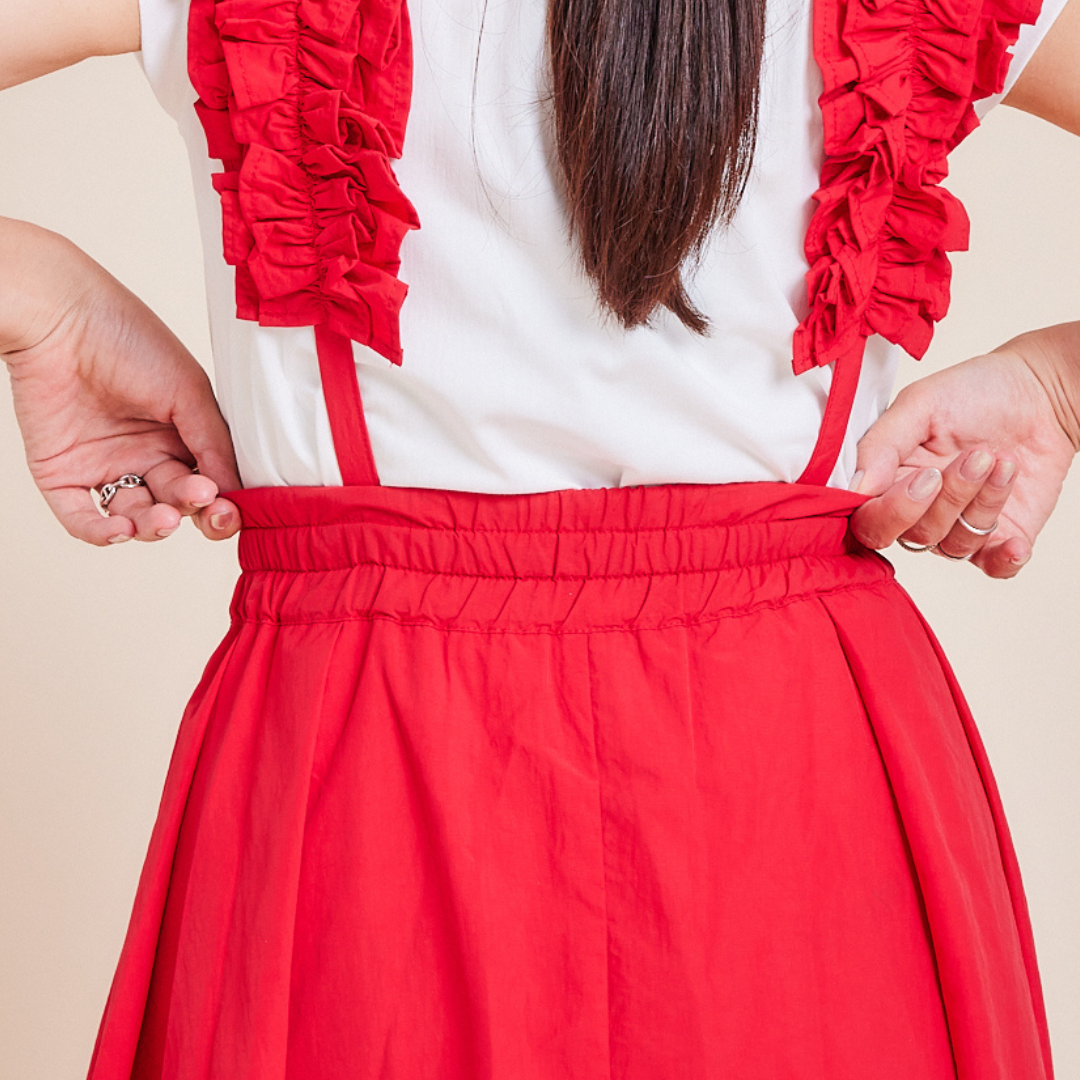 Frilled Suspender Skirt