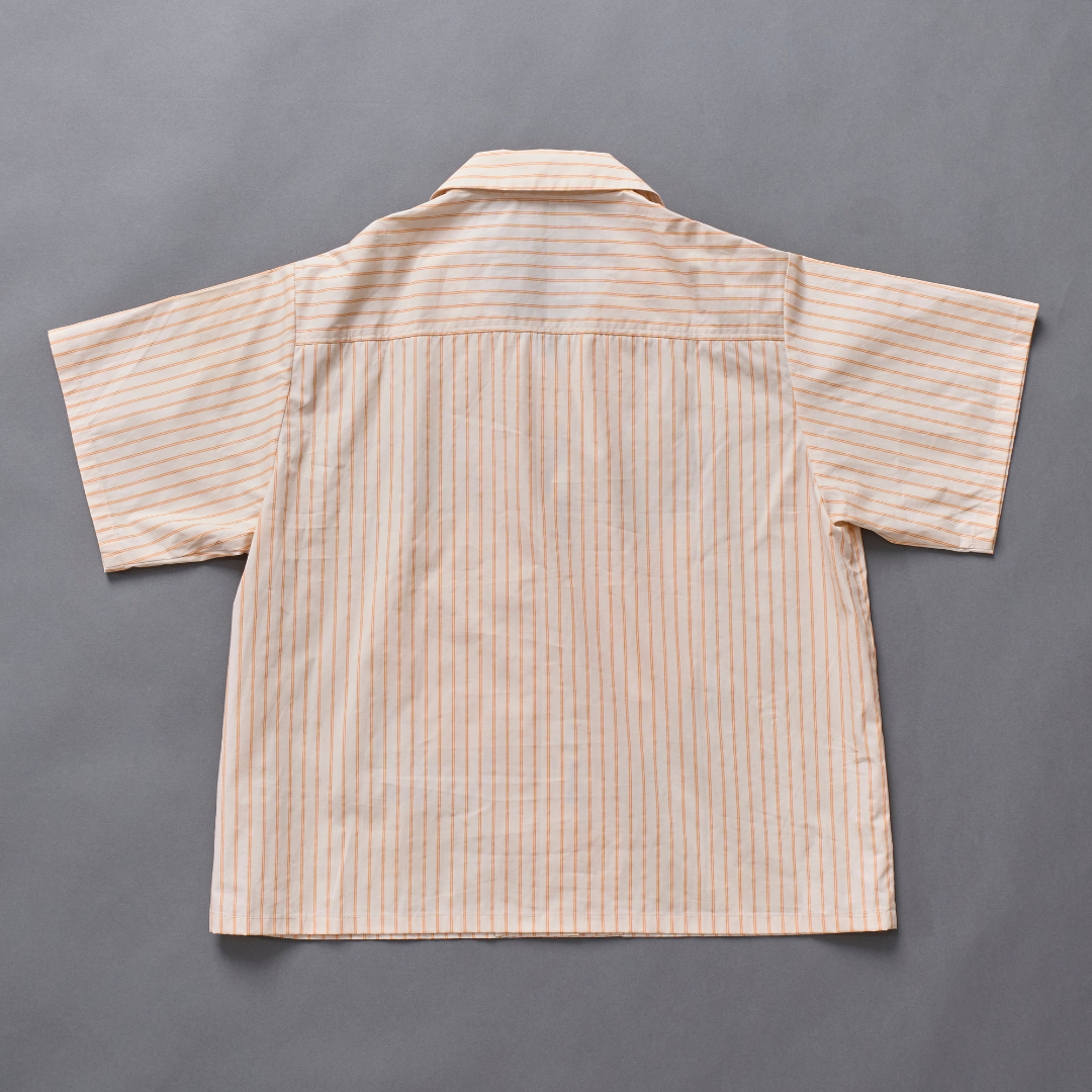 Cat Graphic Stripe Shirt