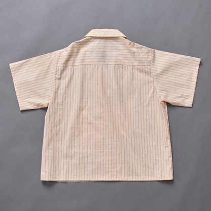Cat Graphic Stripe Shirt