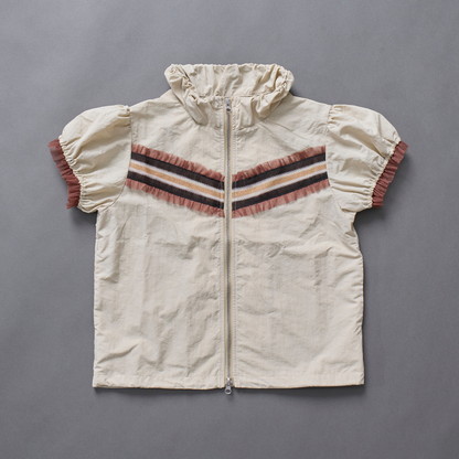 Frill Line Zip Tops