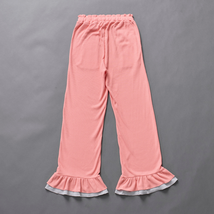Layered Frill Waffle Pants