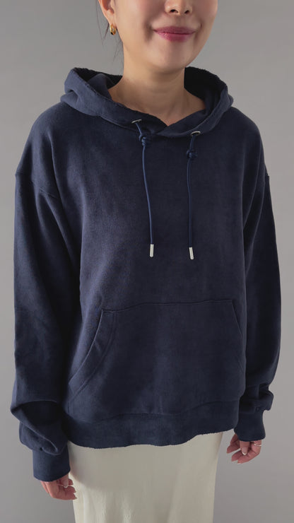 Washed Rough Silhouette Hoodie