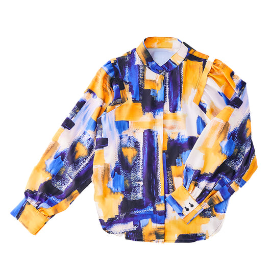 VOLUME SLEEVE BLOUSE